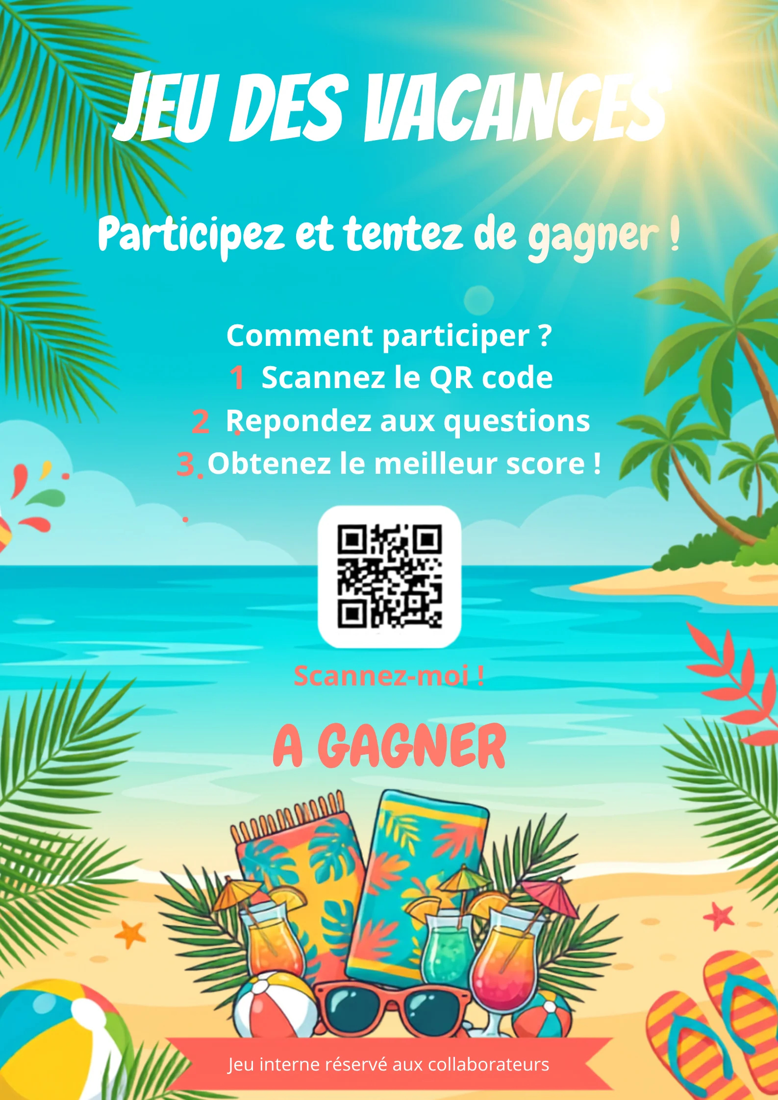 Affiche QR code piégé ROOMCA prête à imprimer
