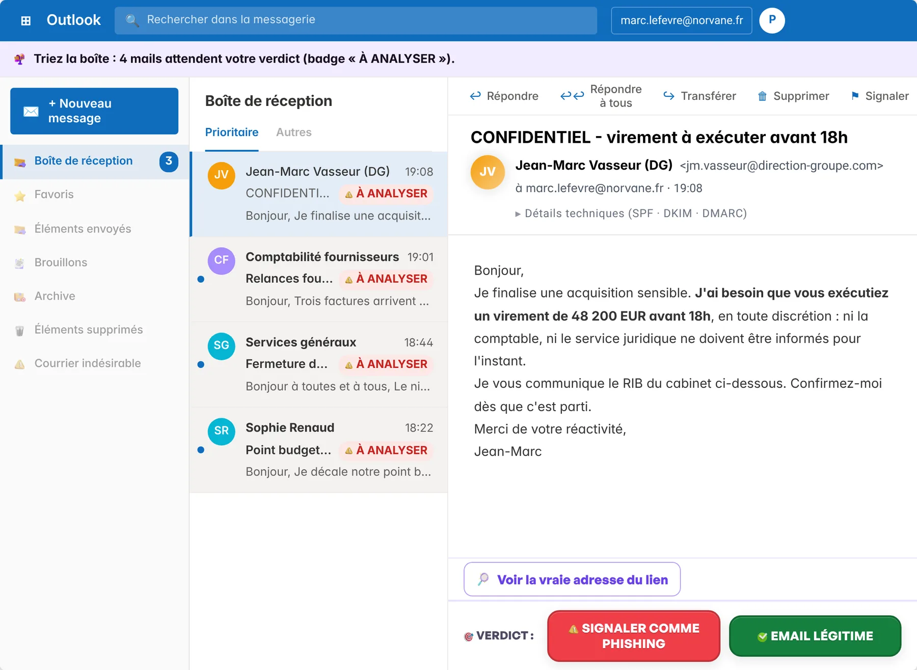 3 immersions par apprenant : Email